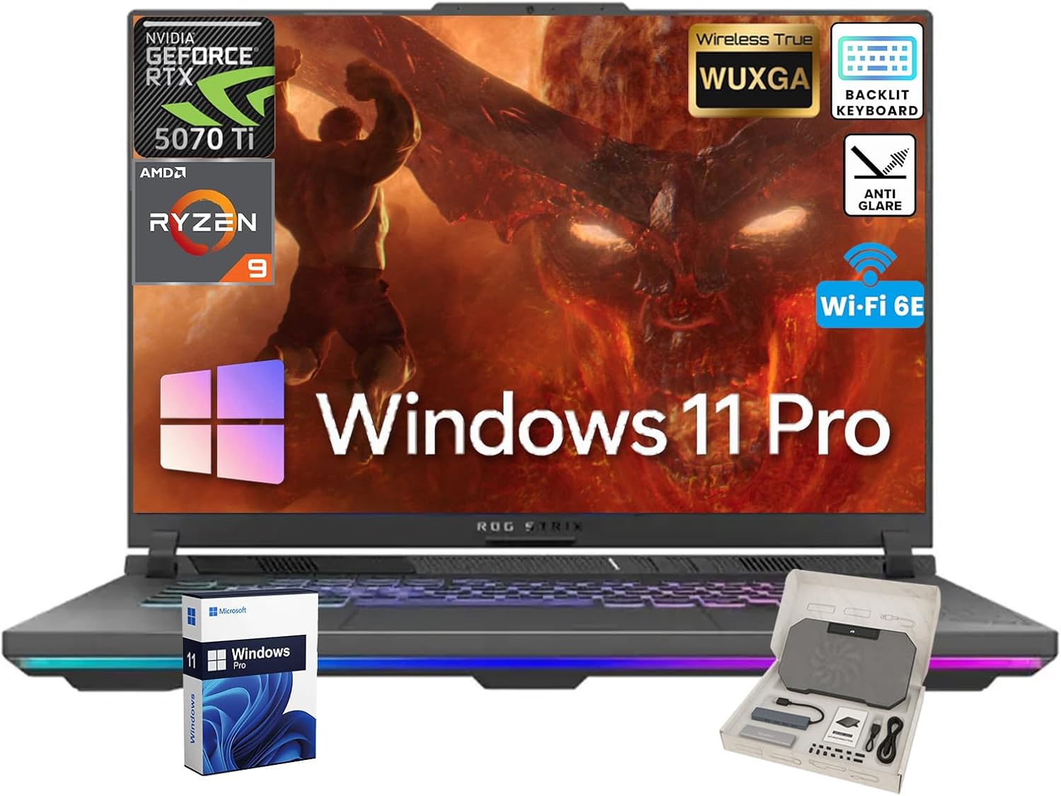 ASUS ROG Strix G16 Gaming Laptop with RTX 5070 Ti GPU Power