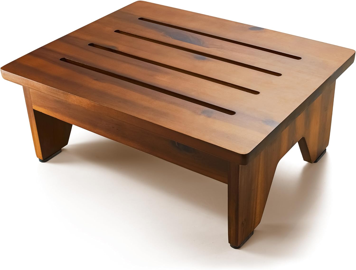 Holana 6.5 in Wooden Step Stool for Adults - Safe and Sturdy