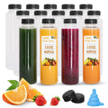 Holotap 12 OZ Juice Bottles with Tamper Lids - Leak Proof Bulk Pack