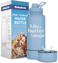 Dog Water Bottle for Dog Lovers - 32 oz Insulated Bottle