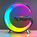 BKDRL Bluetooth Speaker Wireless Charger Lamp - App-Controlled Wake-Up
