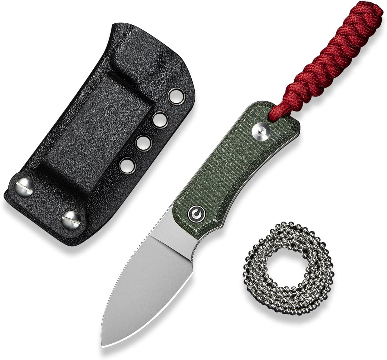 CIVIVI EDC Fixed Blade Knife with Kydex Sheath for Outdoor Use