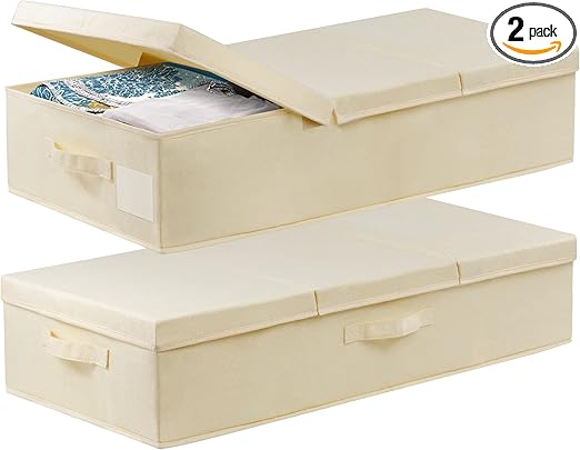 Large Underbed Storage Bags Organizer Container Set of 2