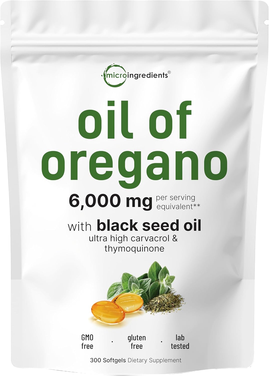 4X Strength Oregano & Black Seed Softgels