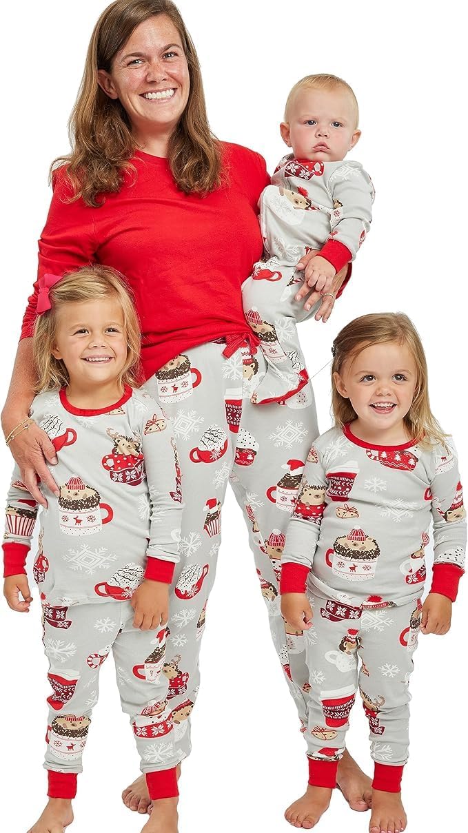 Family Matching Holiday Pajamas in Organic Cotton for Everyone