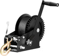 3500lbs Boat Trailer Winch with 33 ft Polyester Belt - Portable Manual