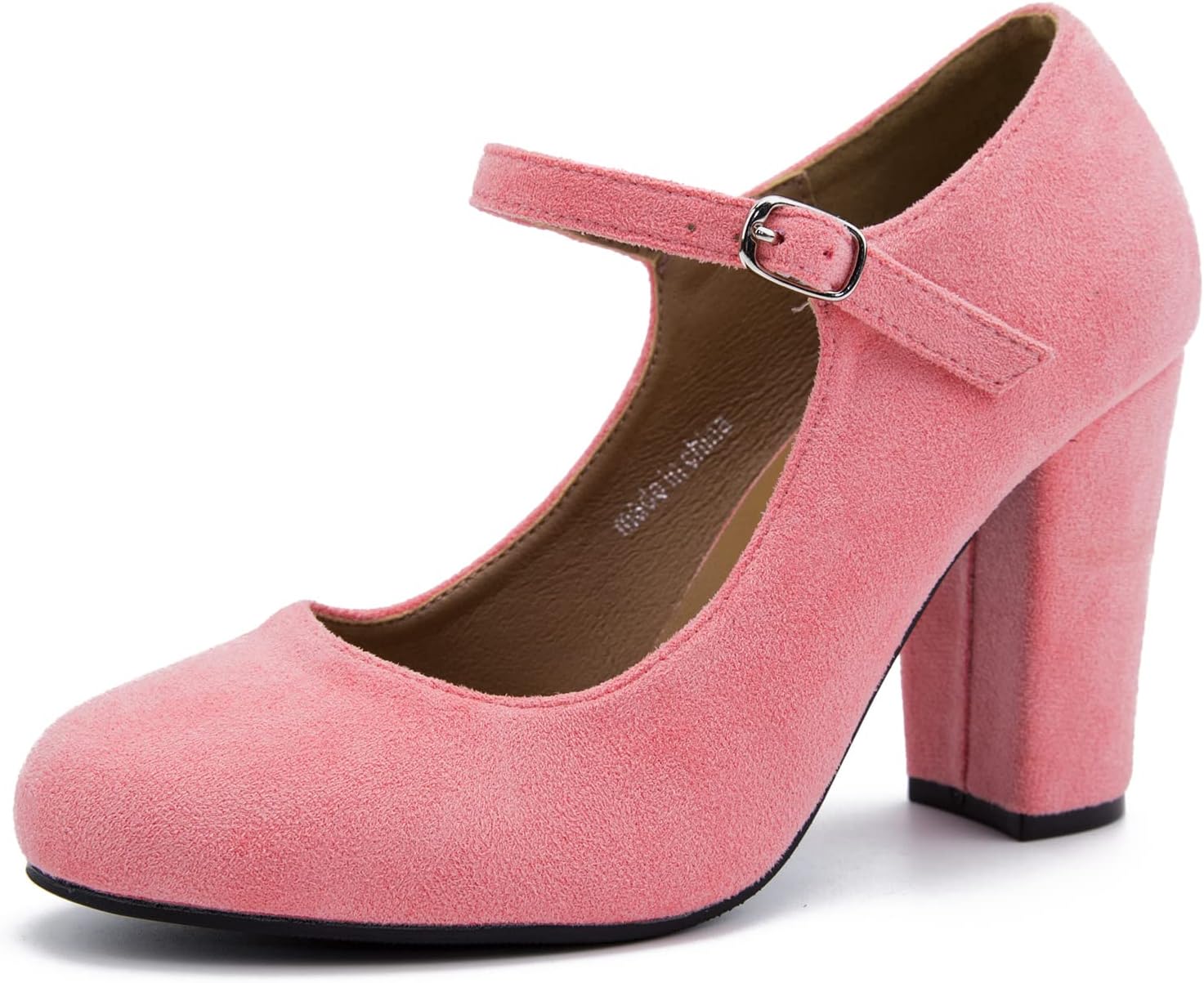Women's Mary Jane Heels Closed Toe Chunky Block High Heel Pumps