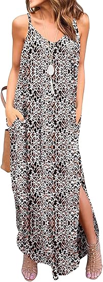 GRECERELLE Women's Summer Casual Loose Dress Beach Cover Up