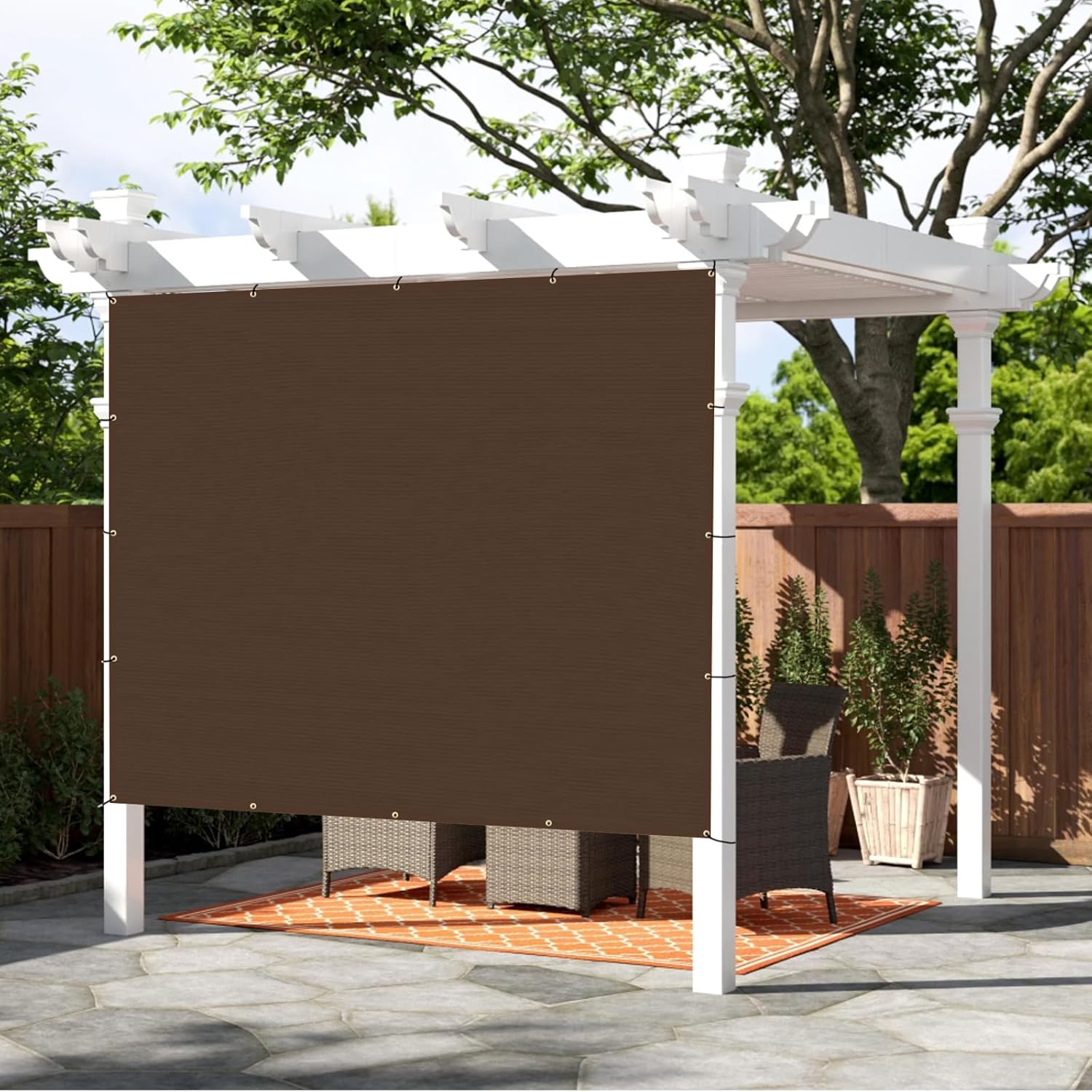 SUNNY GUARD Shade Cloth Custom Size 5x16 FT for Outdoor Use