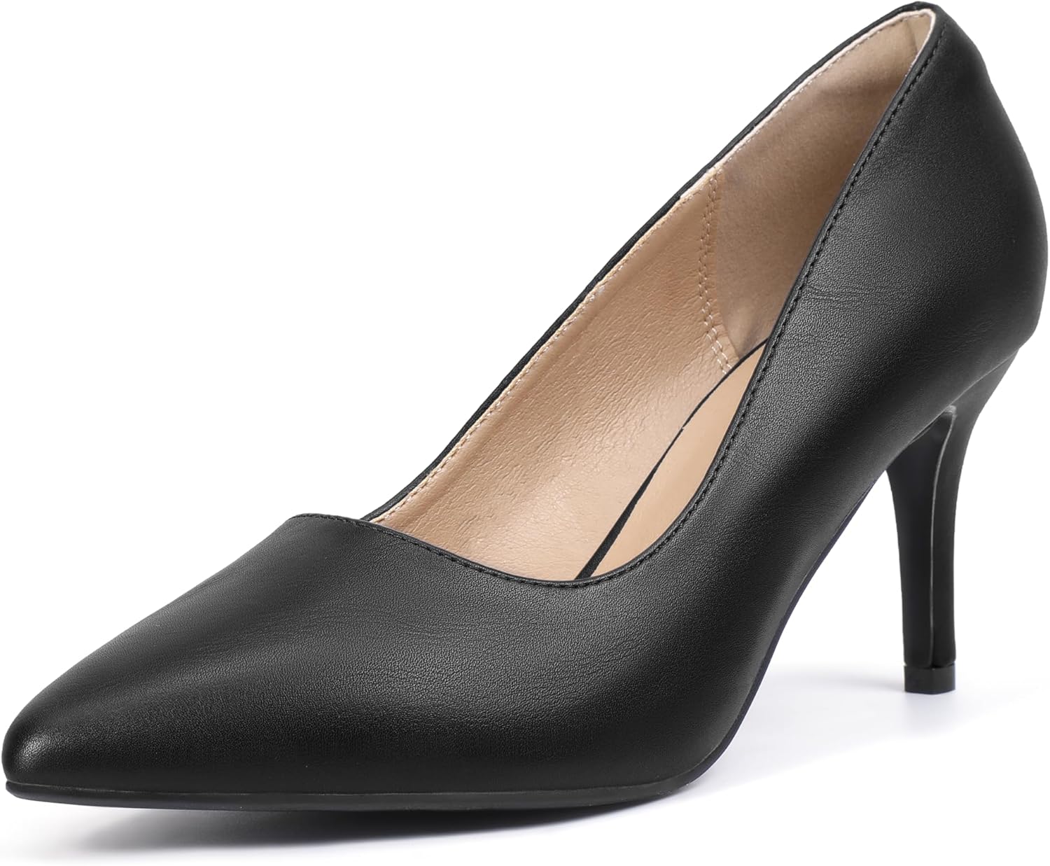 IDIFU High Heels Pumps Closed Toe Stiletto Dress Shoes for Women