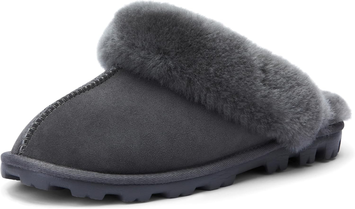 WaySoft Women's Genuine Australian Sheepskin Slippers for Comfort