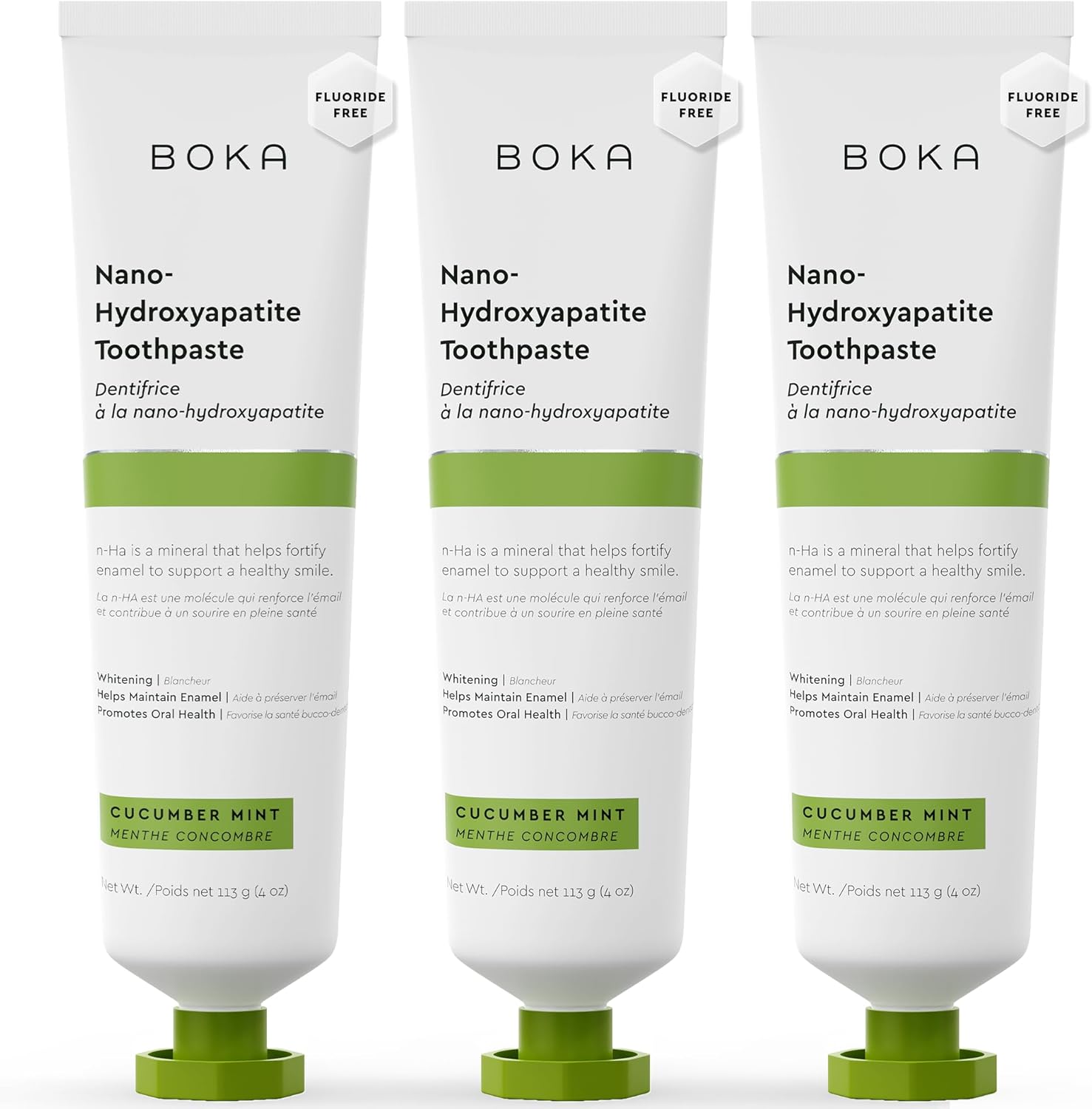 Boka Fluoride Free Toothpaste for Sensitive Teeth - 3Pk