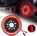 SUPAREE 3-Side Spare Tire Brake Light for Jeep Wrangler JL JLU