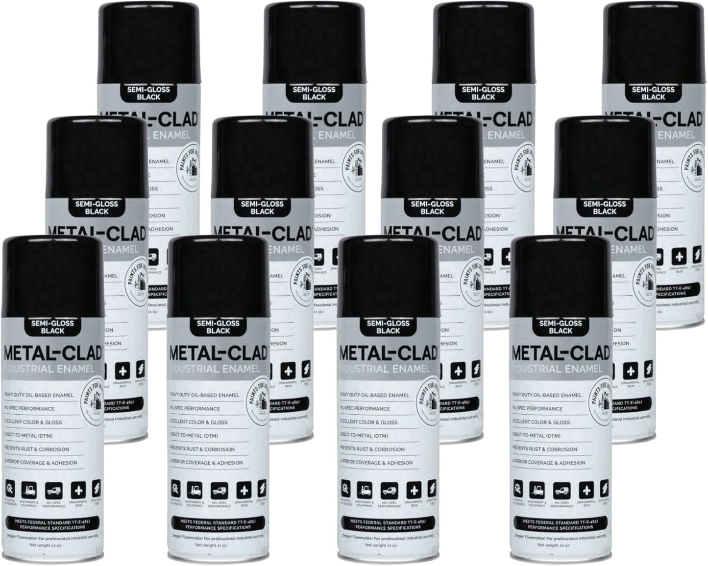 Industrial Enamel Aerosol Spray Paint for Metal and Machinery