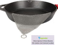 Cast Iron Cleaner XXL 36in Chainmail Scrubber - Upgraded 316L