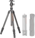 Compact Carbon Fiber Travel Camera Tripod with Ball Head Design