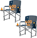 TIMBER RIDGE Aluminum Oversized Camping Chair - Spacious Portable