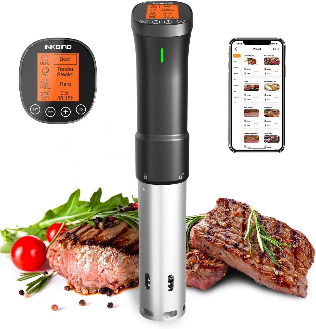 2.4G WIFI Sous Vide Cooker for Precision Cooking with APP Control