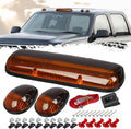 Partsam Amber Cab Marker Roof Light Cover + Base Kit - Direct Fit