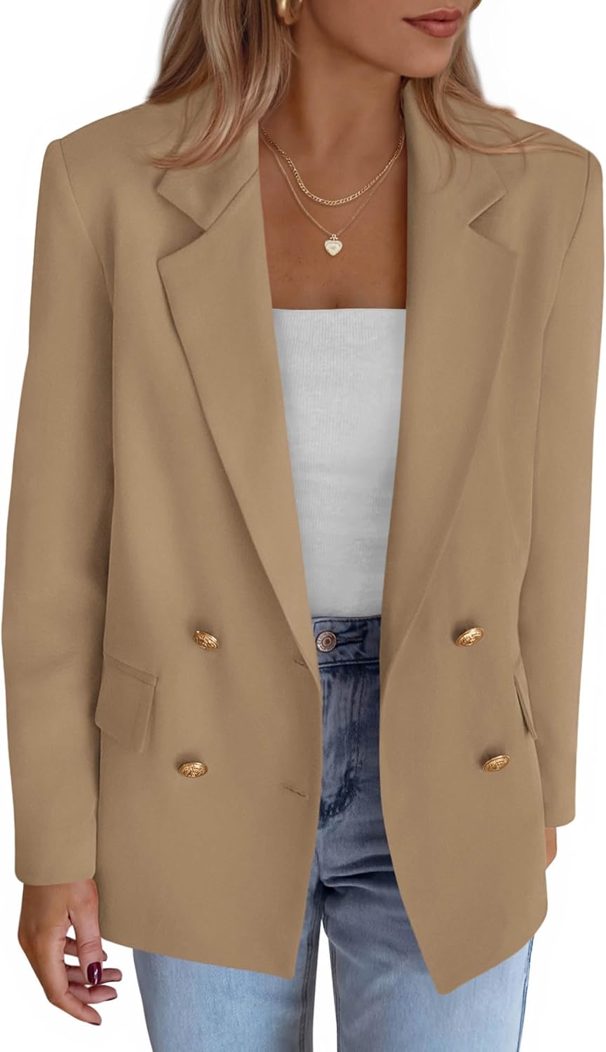 KIRUNDO Blazers for Women Business Casual Stylish Work Jacket