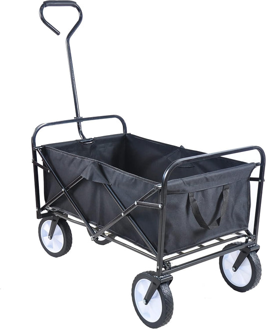 HIYAA Folding Beach Wagon: Heavy Duty & Portable