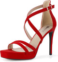 Platform High Heels for Women Strappy Heeled Sandals - Sexy 4in Heel