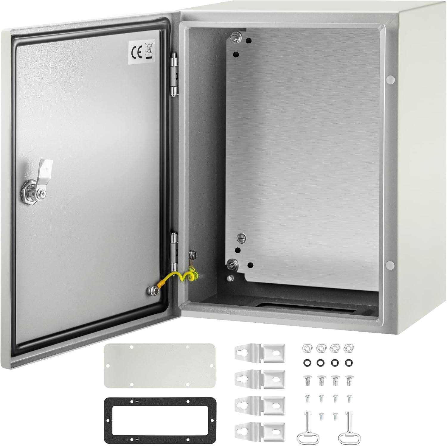 VEVOR NEMA Steel Enclosure, 16 x 12 x 8 in, IP66 Waterproof