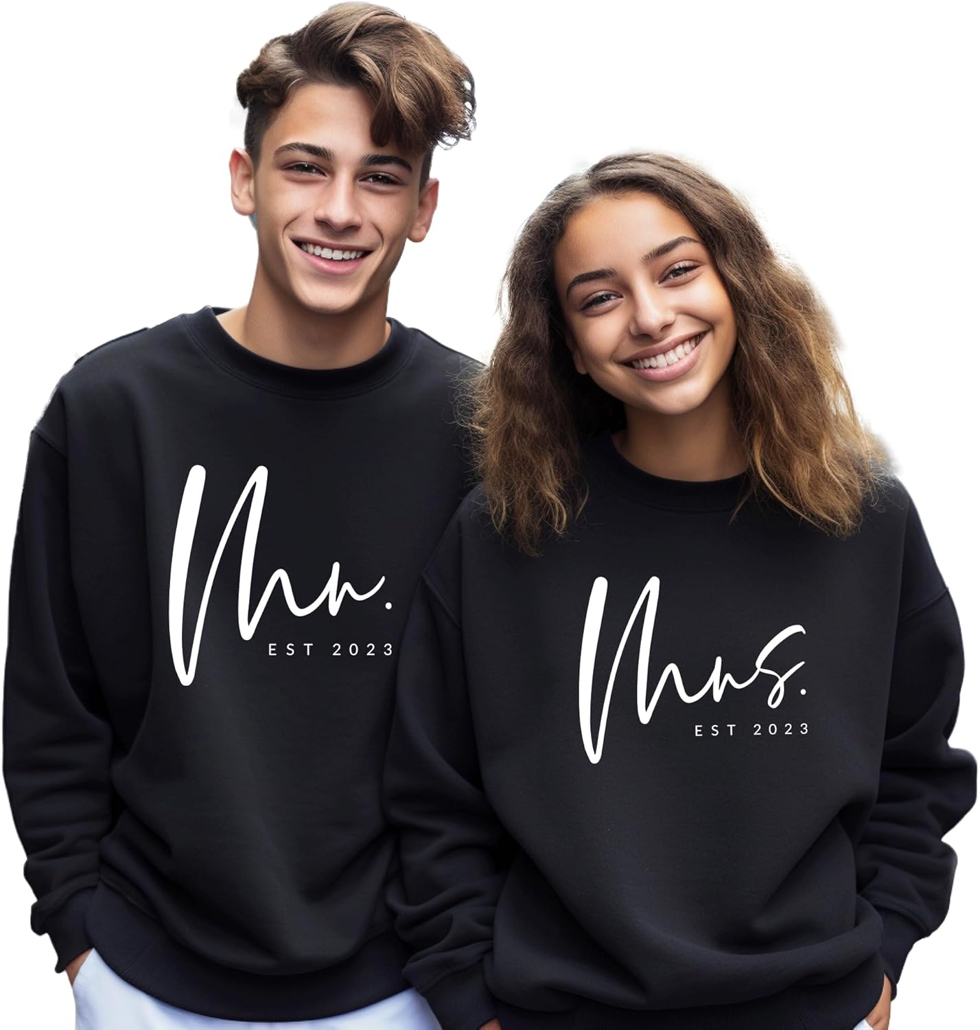 Mr and Mrs Sweatshirt - Custom Future Mrs Gift for Newlyweds