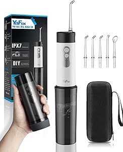 Portable Water Dental Flosser for Teeth Cleaning - Cordless Mini