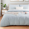 NEXHOME PRO Duvet Cover Set Queen Size Linen Look - Soft Organic