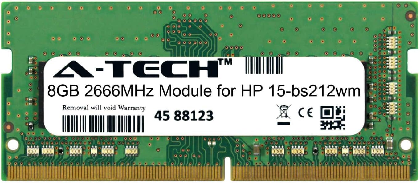 8GB DDR4 2666MHz Memory Module for HP 15-bs212wm Laptop