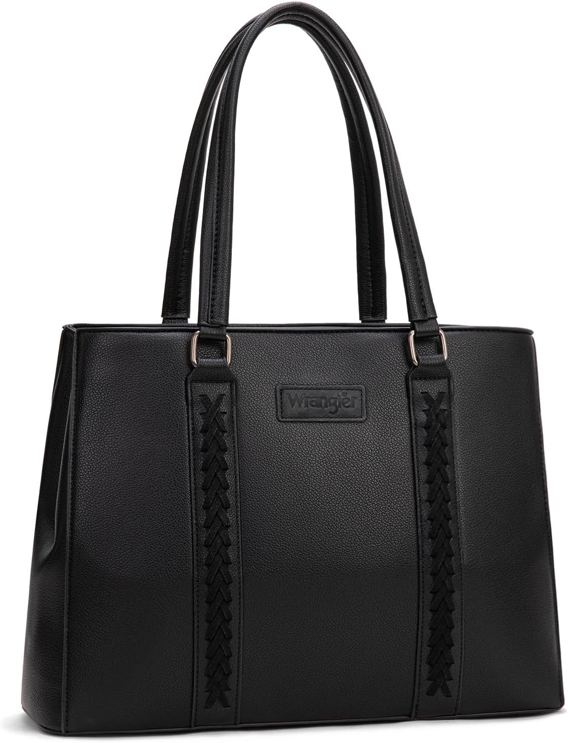 Wrangler Double Compartment Tote Bag for Women with Whipstitch