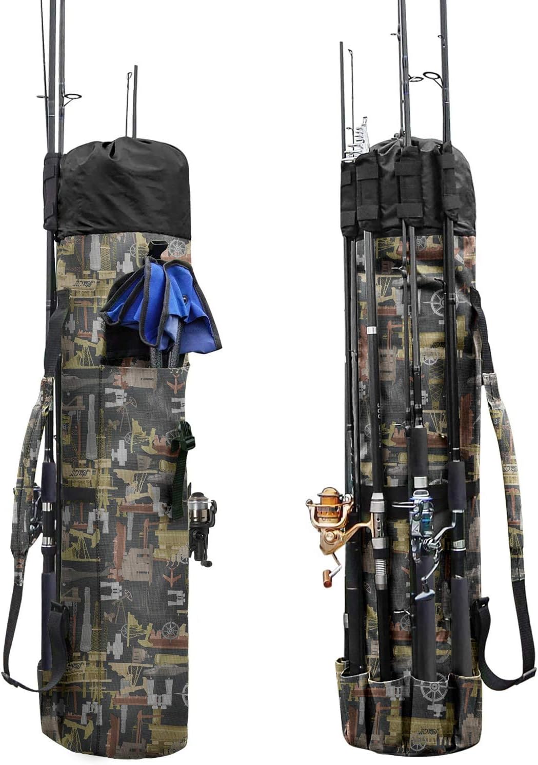 Travel with Ease: Allnice 5-Pole Fishing Organizer Bag