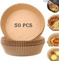 Air Fryer Disposable Paper Liner 50PCS - Non-stick Parchment for Easy