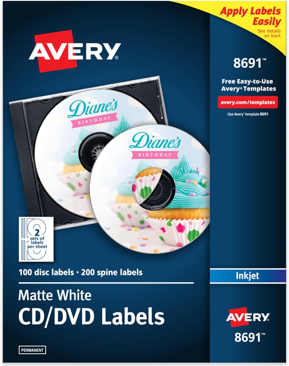 Avery Printable CD Labels for Professional Media Projects