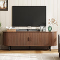 63 in TV Stand with Power Outlet for TVs up to 70 in - Walnut