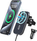 MagSafe Car Mount Charger with Adapter - Fast Magnetic Charging