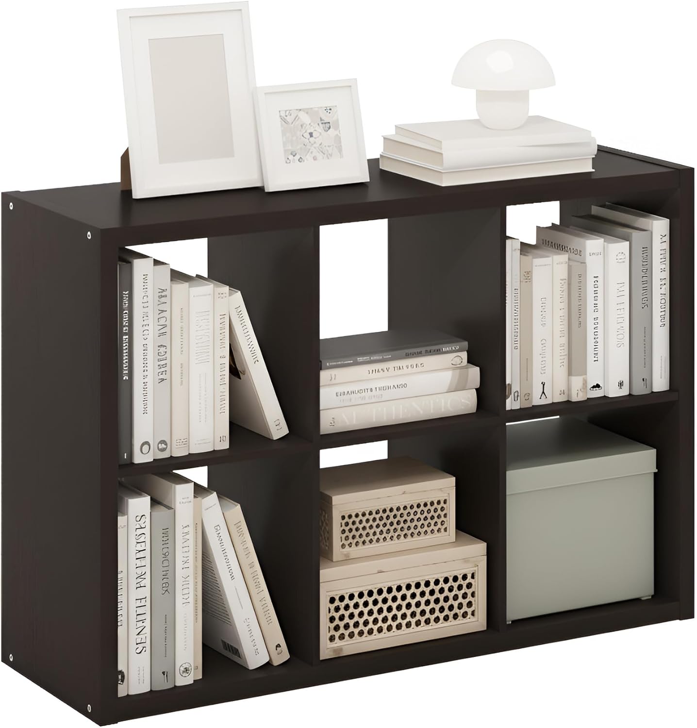 Furinno CUBICLE Book Shelf: Versatile 6-Cube Storage Solution