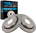 TRQ Rear Brake Rotors Set Vented Compatible with 2015-2017 Ford F-150