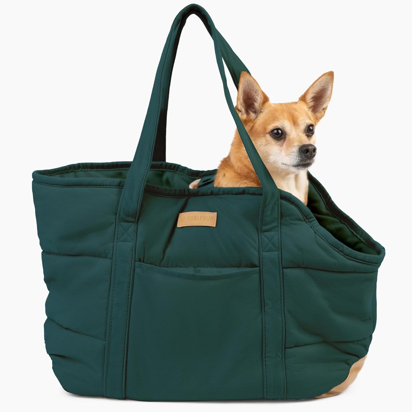 NoblePup Cozy Plush Dog Purse Carrier for Small Dogs and Puppies