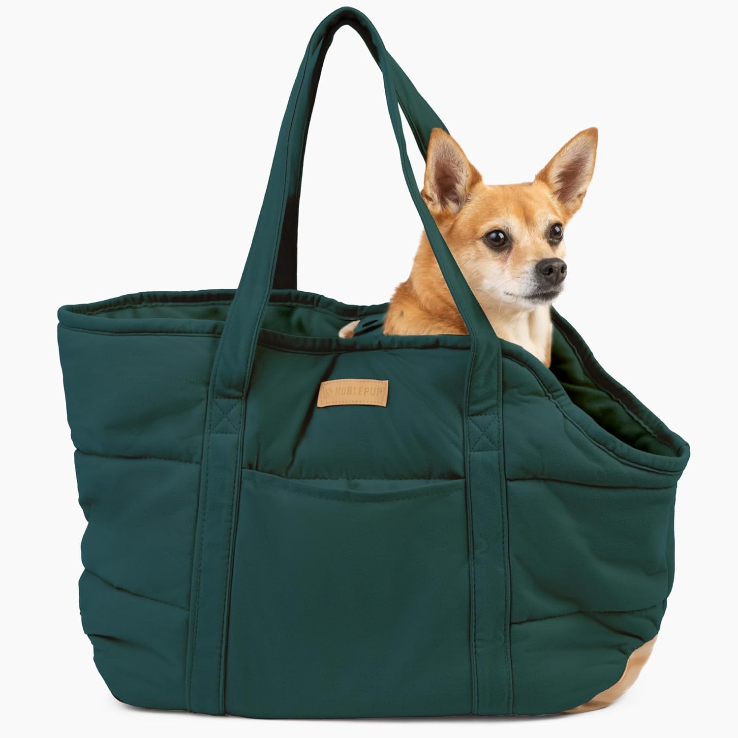 NoblePup Cozy Plush Dog Purse Carrier for Small Dogs and Puppies
