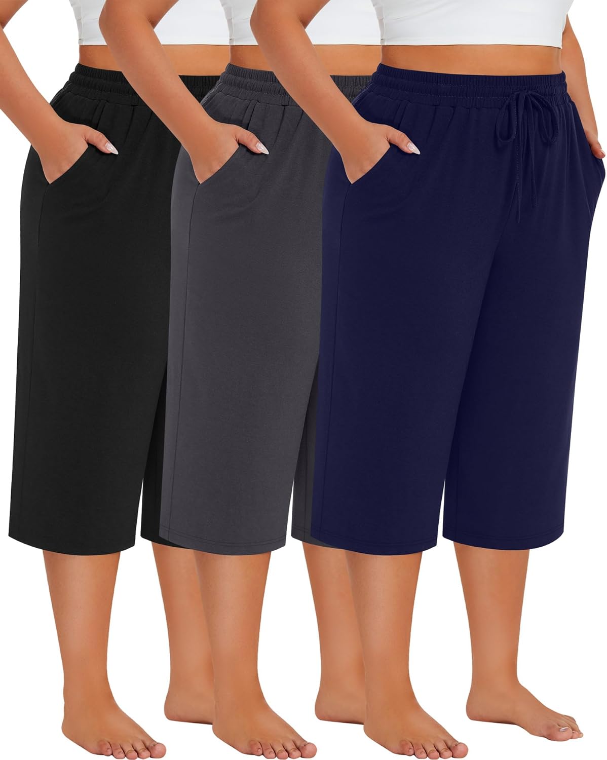 Neer Women's Plus Size Cotton Capris for Ultimate Comfort