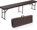 VINGLI 6 ft Plastic Folding Bench - Portable Indoor Outdoor Seat