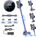 Cordless Vacuum Cleaner 6-in-1 Stick - 33KPa Suction, LED Display