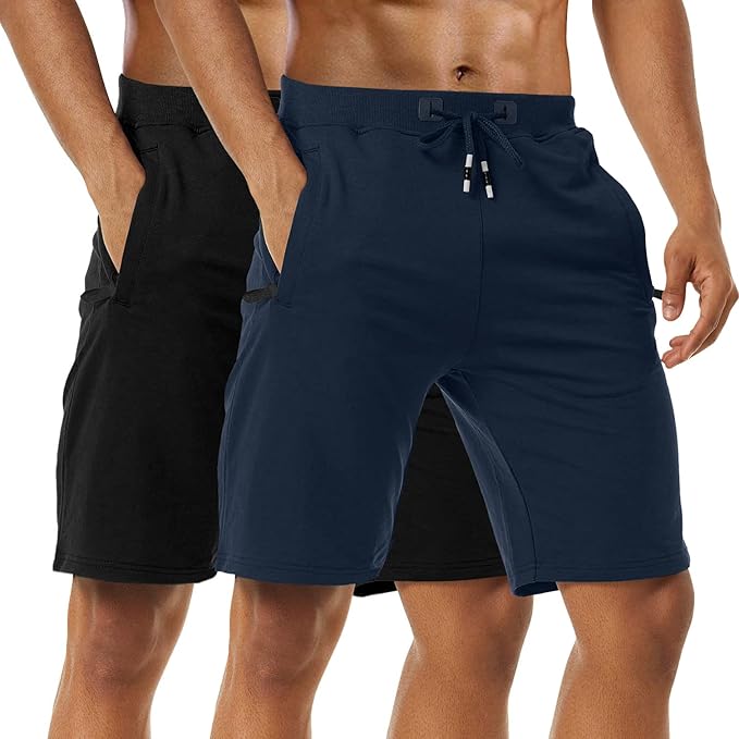 Boyzn Men's 2 Pack Athletic Shorts for Comfortable Workouts