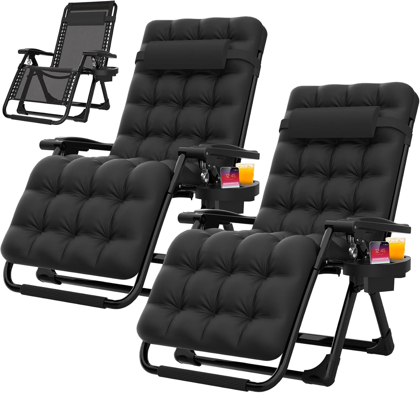 Suteck Zero Gravity Chair Set of 2 for Ultimate Relaxation