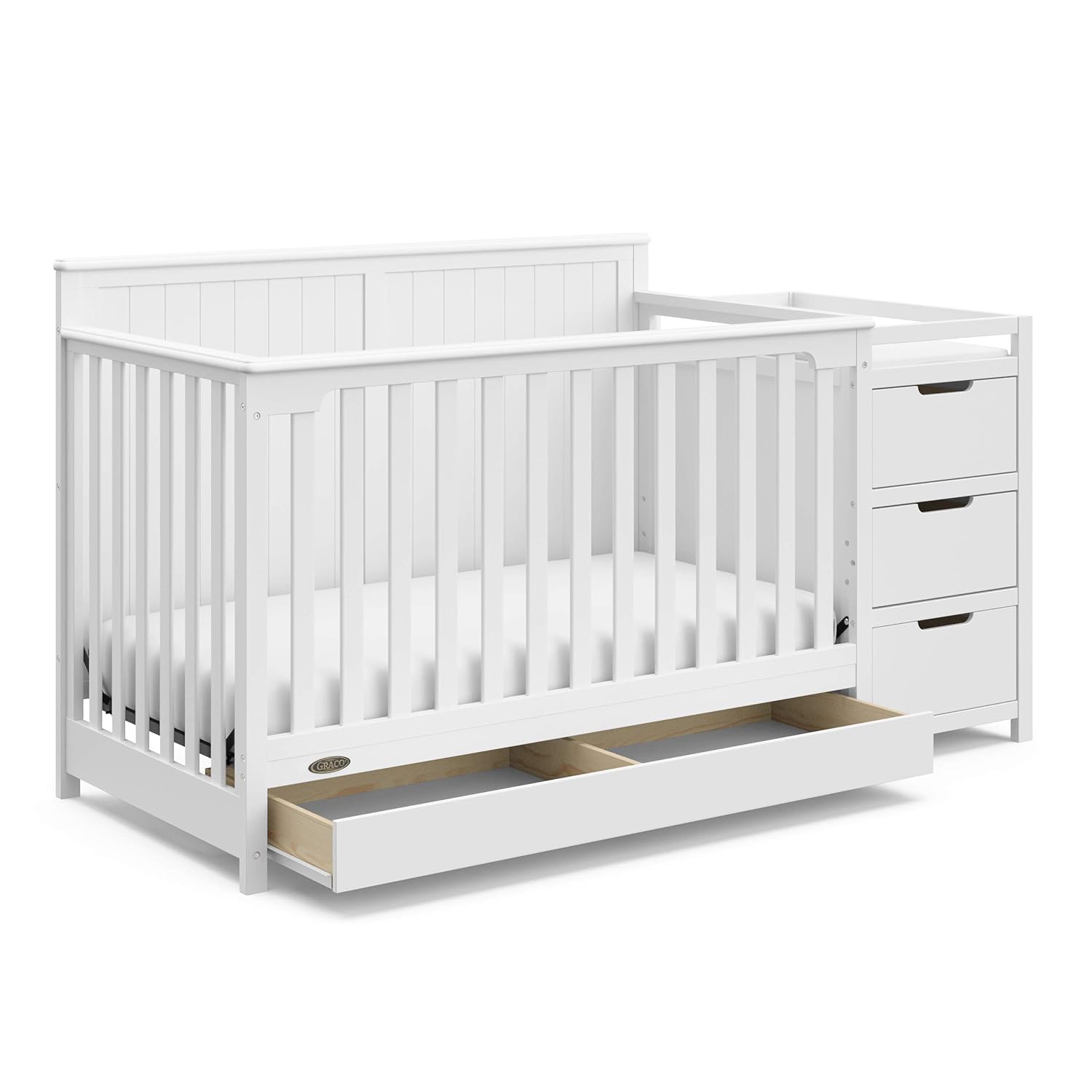 Graco Hadley 5-in-1 Convertible Crib & Changer for Your Baby