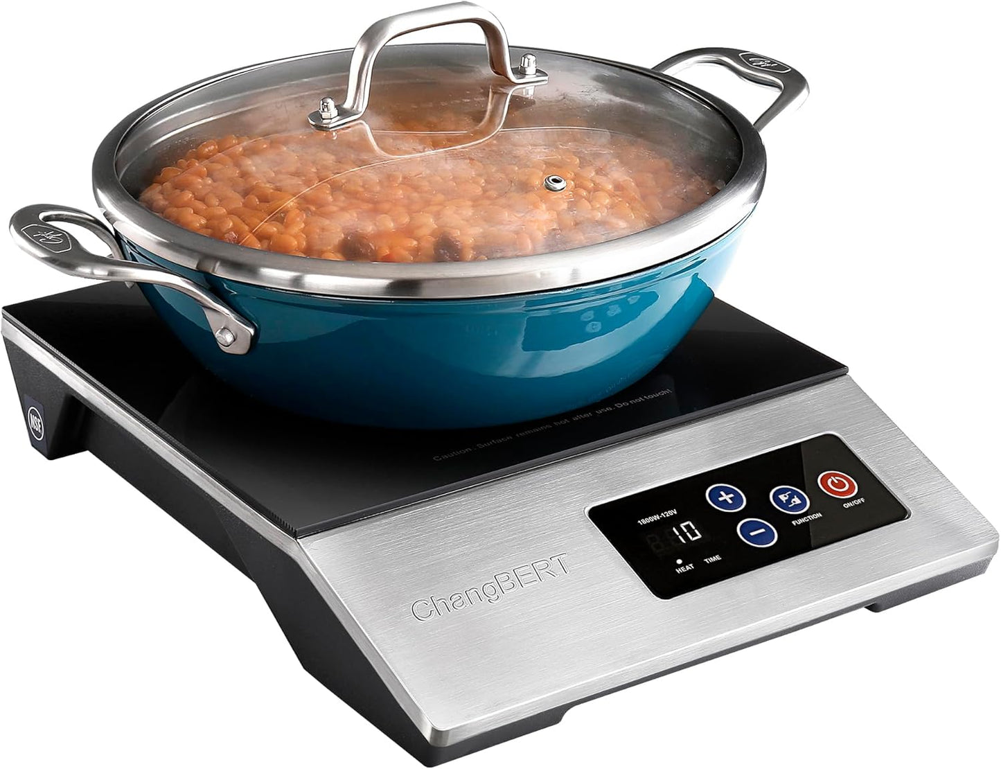 ChangBERT 1800W Commercial Induction Cooktop for Fast Cooking