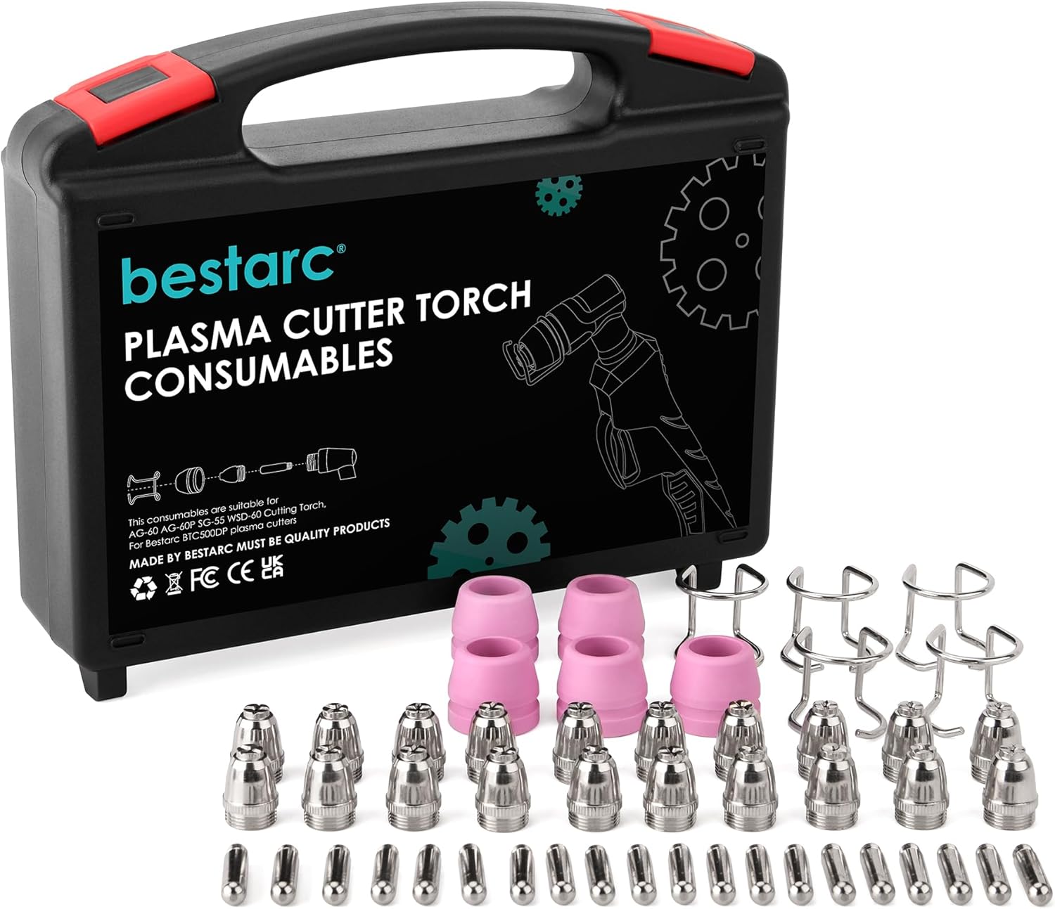 AG60P Plasma Cutter Torch Consumables Kit for Professional Use