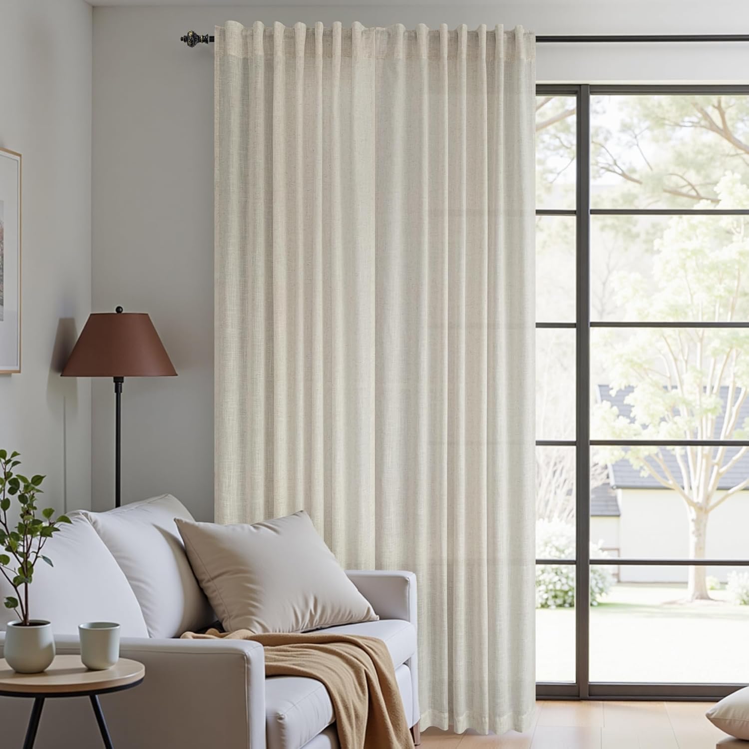 KOUFALL 60x96 Inches Long Curtains for Living Room Decor